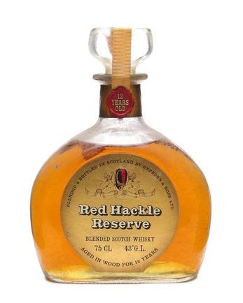 Red Hackle Reserve 12 Year Old Decanter