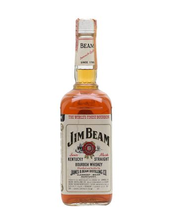 Jim Beam White Label Bottled 1980s