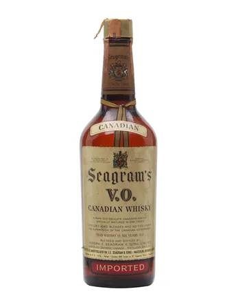 Seagram's VO 6 Year Old Bottled 1960s