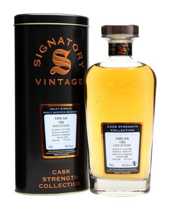Caol Ila 1982 29 Year Old Cask #6482 Signatory Cask Strength Collection