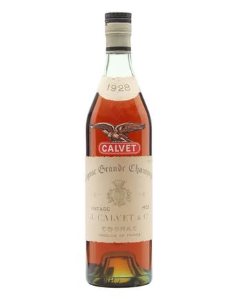 Calvet 1928 Grande Champagne Cognac