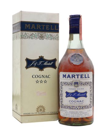 Martell 3 Star Cognac Bottled 1970s