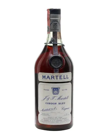Martell Cordon Bleu Cognac Cork Stopper Bottled 1960s