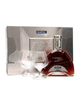 Martell XO Cognac 2 Glasses Gift Pack