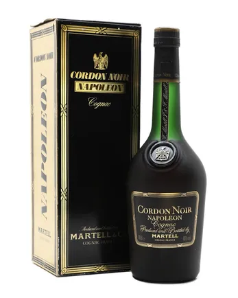 Martell Cordon Noir Napoleon Cognac Bottled 1980s