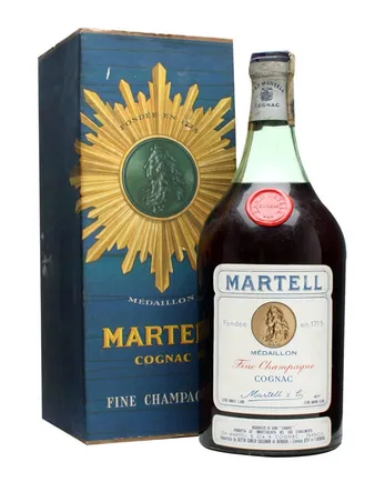 Martell Medaillon Cognac Bottled 1970s Large bottle