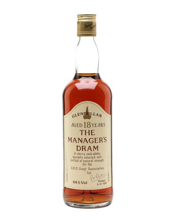 Glendullan 18 Year Old Manager's Dram Sherry Cask