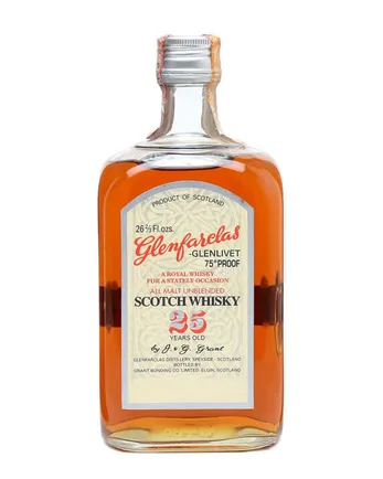 Glenfarclas 25 Year Old Royal Whisky Bottled 1970s