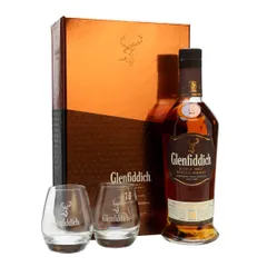 Glenfiddich 18 Year Old / 2 Glasses Gift Pack