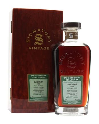 Glen Grant 1965 40 Year Old Sherry Butt Signatory