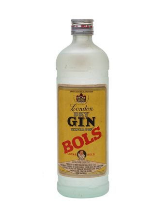 Bols Silver Top Gin Bottled 1970s