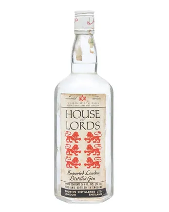 House of Lords Gin Booth's Bottled 1970s