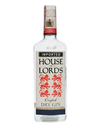 House of Lords Gin Booth's Bottled 1980s
