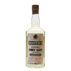 Booth's Finest Dry Gin / Bottled 1960s