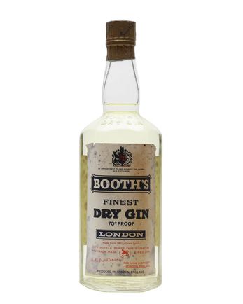 Booth's Finest Dry Gin Bottled 1950s
