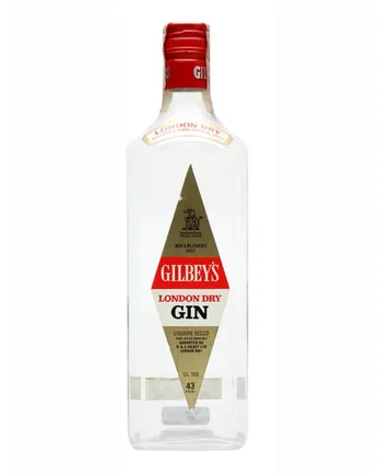 Gilbey's London Dry Gin Bottled 1970s