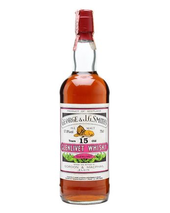 Glenlivet 15 Year Old Sherry Cask Bottled 1970s Gordon & Macphail