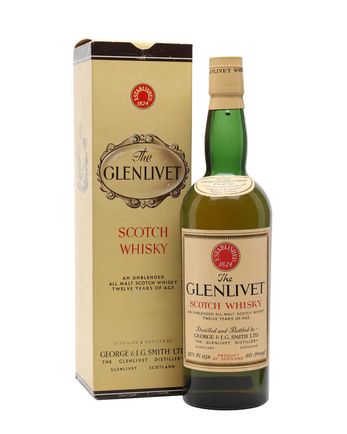 Glenlivet 12 Year Old Bottled 1960s