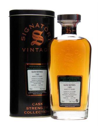 Glenrothes 1989 21 Year Old Cask #24380 Signatory