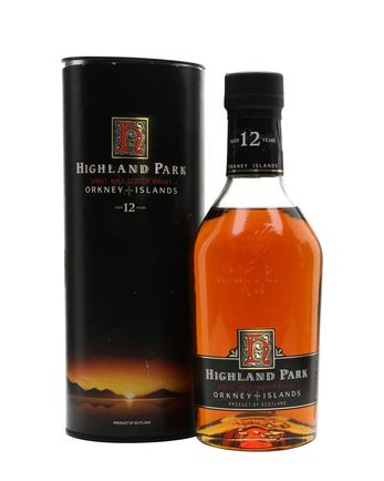 Highland Park 12 Year Old Bottled 1990s (sunset packaging)