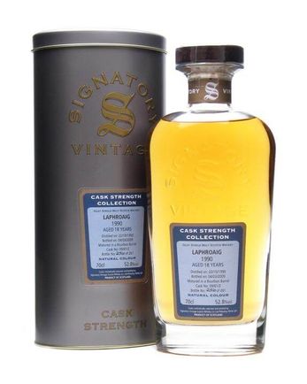 Laphroaig 1990 18 Year Old Signatory Cask Strength Collection