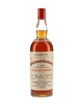 Macallan Glenlivet 1937 32 Year Old Sherry Cask G M Gordon & Macphail