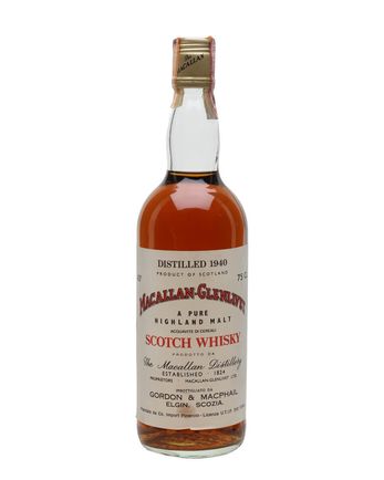 Macallan Glenlivet 1940 Sherry Cask Bottled 1970s Gordon & Macphail