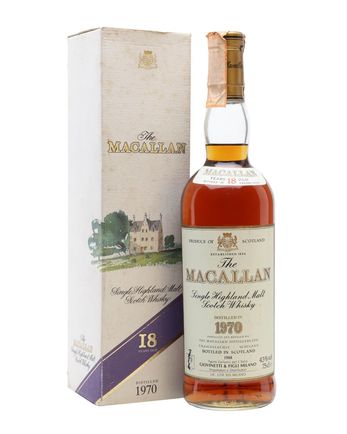 Macallan 1970 18 Year Old Vintage Label