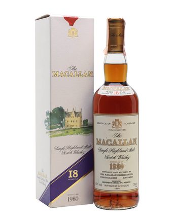 Macallan 1980 18 Year Old Vintage Label