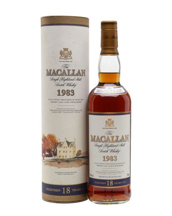 Macallan 1983 18 Year Old Vintage Label