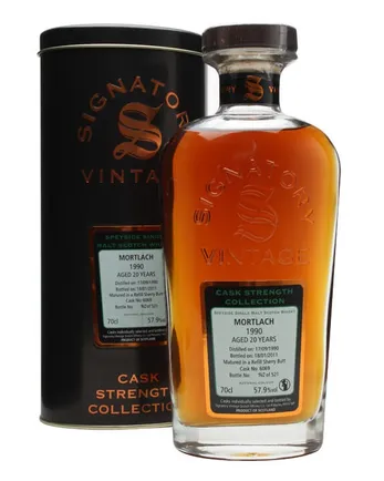 Mortlach 1990 20 Year Old Cask #6069 Signatory Cask Strength Collection