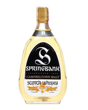 Springbank 8 Year Old Oval Bottle Bottled 1970s
