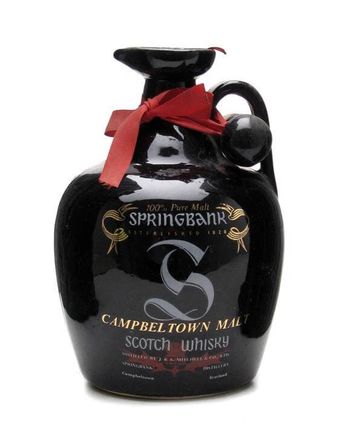 Springbank Black Ceramic Jug No Details