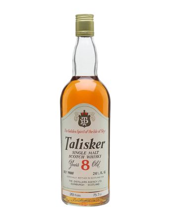 Talisker 8 Year Old Clear Glass Bottled 1970s