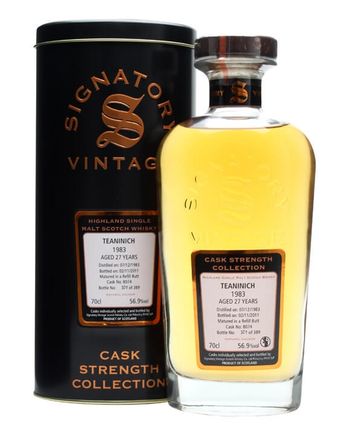Teaninich 1983 27 Year Old Sherry Butt #8074 Signatory Cask Strength Collection