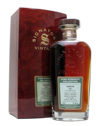 Tomatin 1967 40 Year Old Signatory Cask Strength Collection